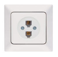 DOUBLE  NUMERIC PHONE SOCKET (2 x RJ11 CAT 3)