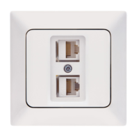 DOUBLE CAT 5 DATA SOCKET - (2 x RJ45 CAT 5)